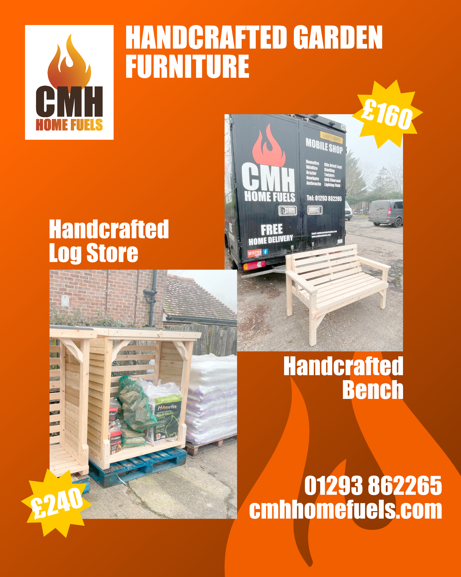 Handcrafted Garden Furniture Social Post